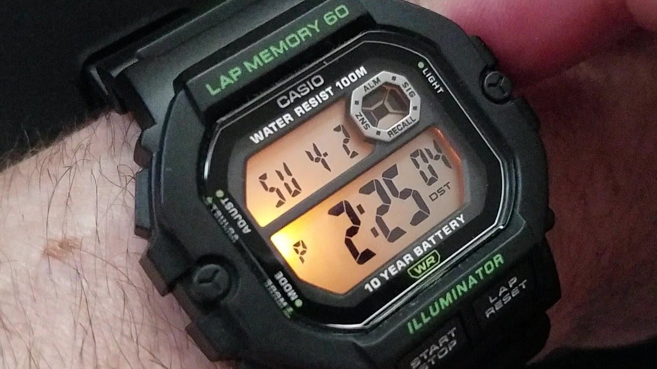Casio WS1400H how to set time and date