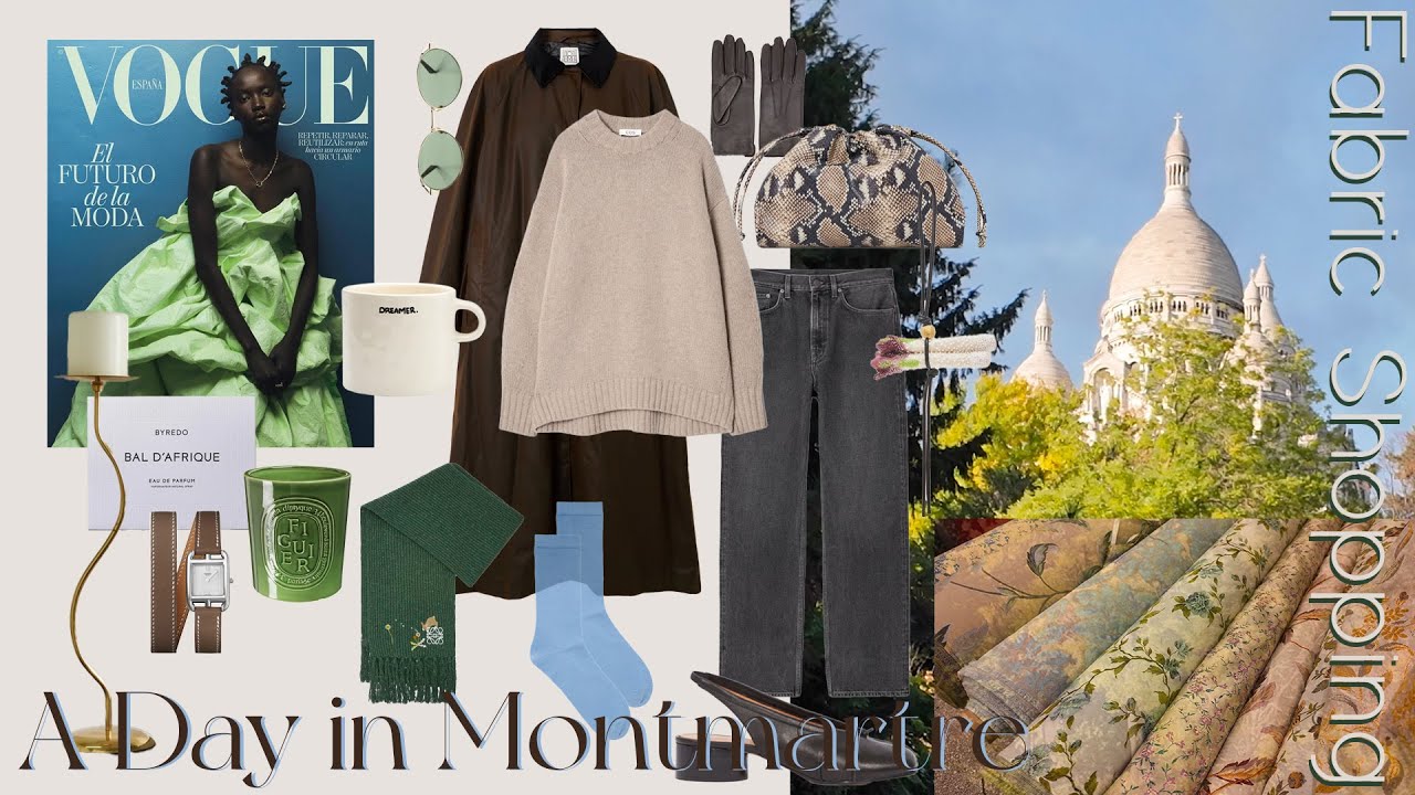 A Day in Montmartre: Fabric Shopping / Vlog / Paris