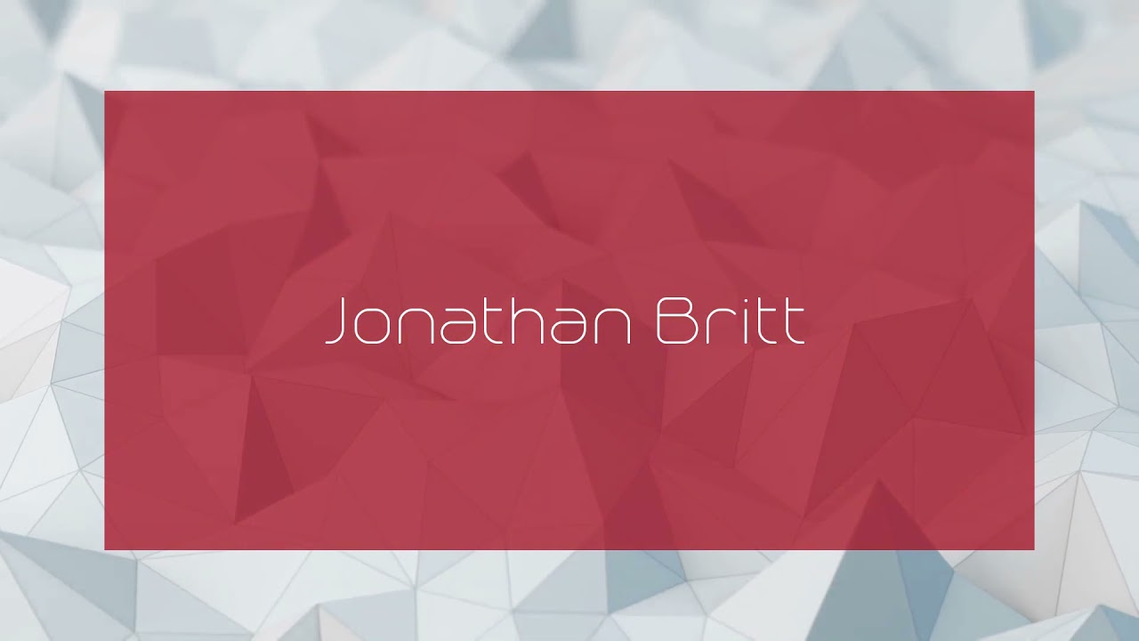 Jonathan Britt - appearance