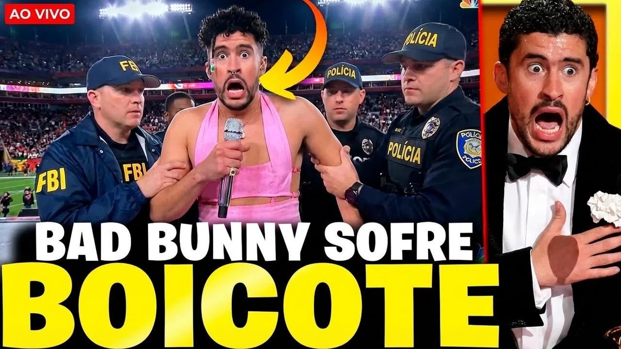 BAD BUNNY é boicotado no Super Bowl: rejeitado após fiasco no Grammy!