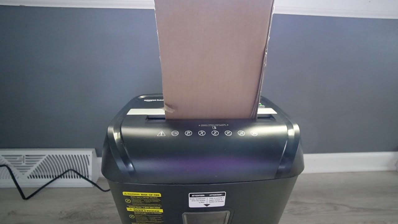 Amazon Basics Paper Shredder - Cardboard Shredder