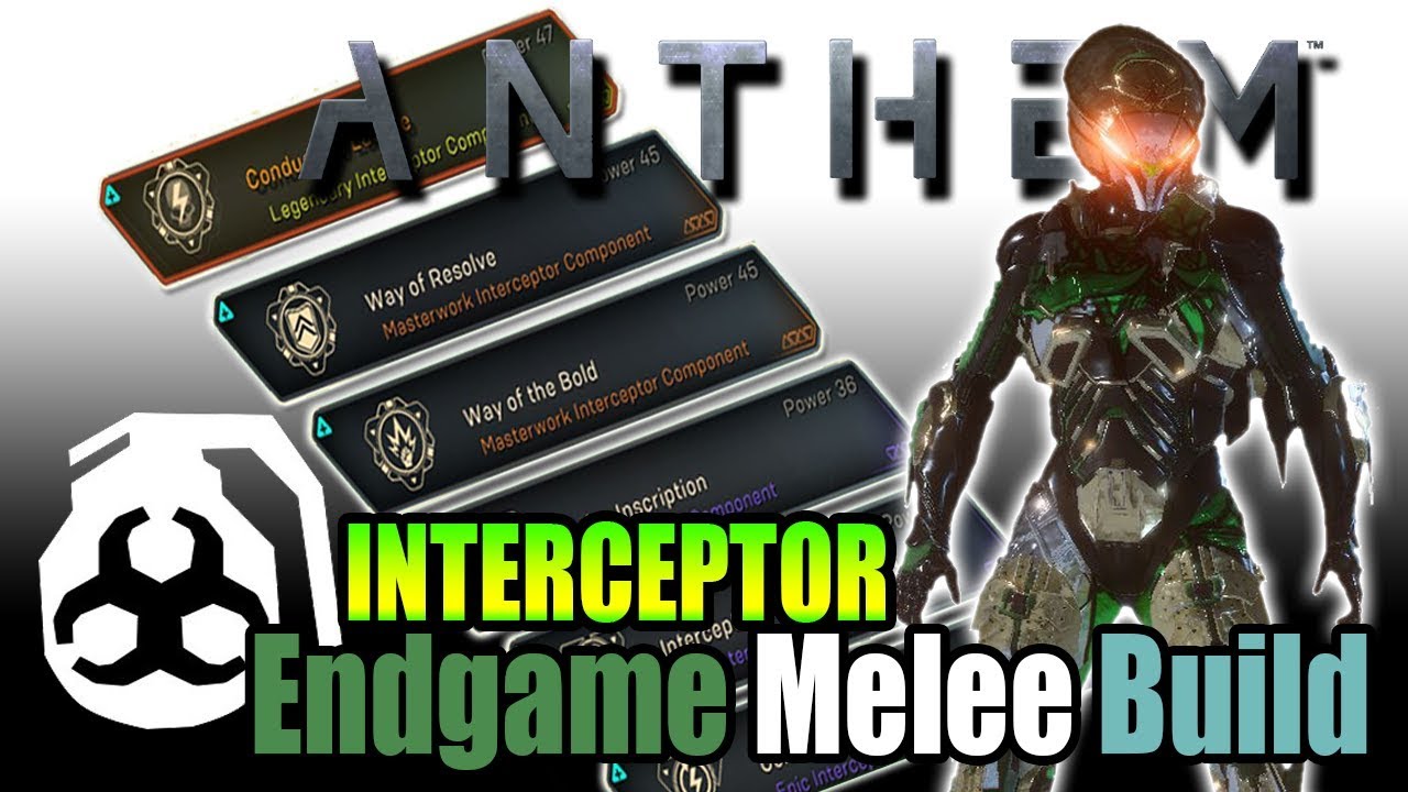 Melee God Interceptor Endgame Build Guide (INSANE COMBO DAMAGE) - Anthem