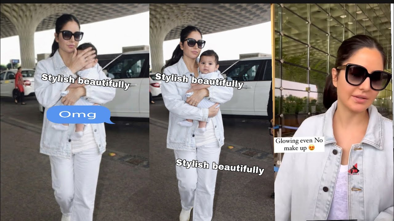 Katrina Kaif Vicky Kaushal with son vihaan Kaushal first look hiding his golu molu face aftr 4 month