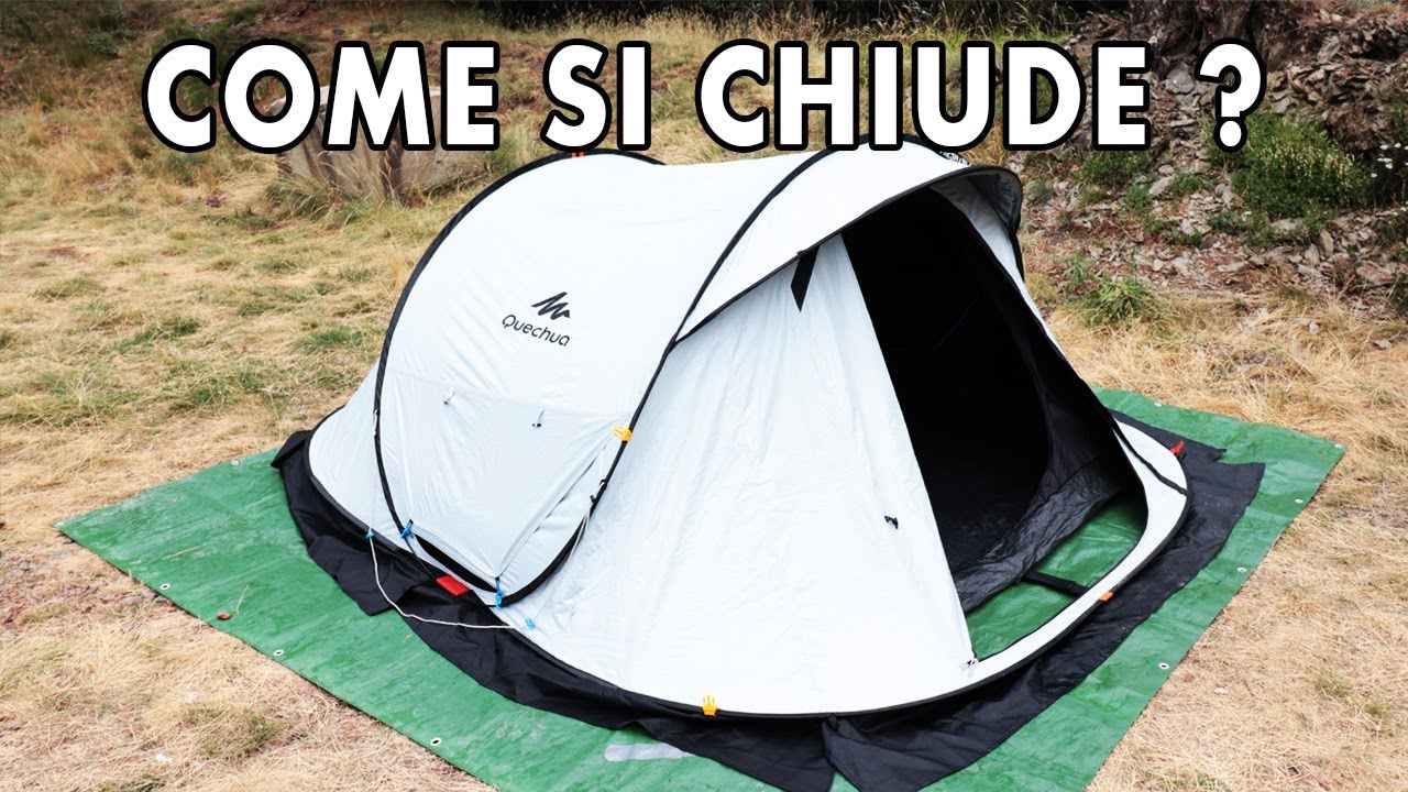 COME SI CHIUDE LA TENDA 2 SECONDS FRESH&BLACK QUECHUA DECATHLON