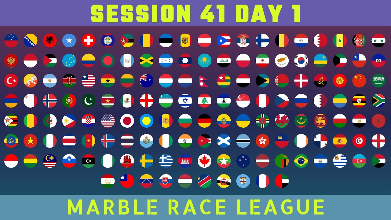 Marble Race League Season 41 DAY 1 Marble Race in Unity