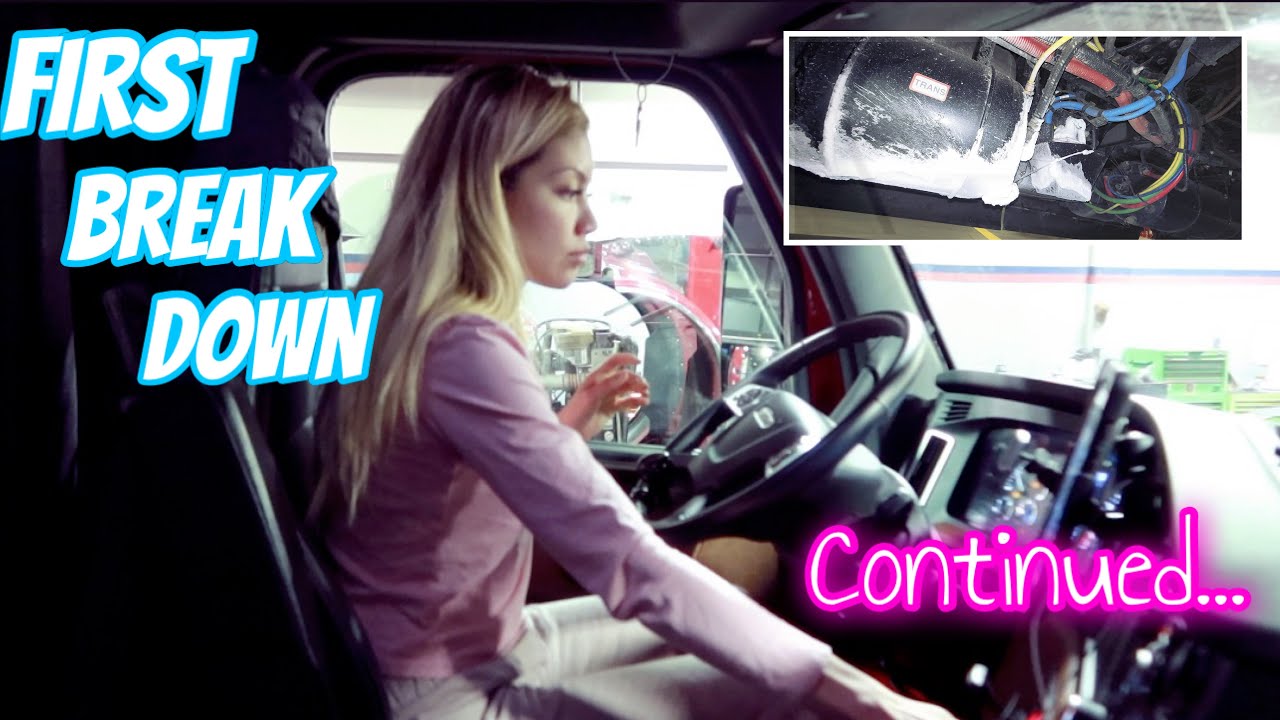 1st Breakdown Continued....in our new semi truck | 2021 Freightliner