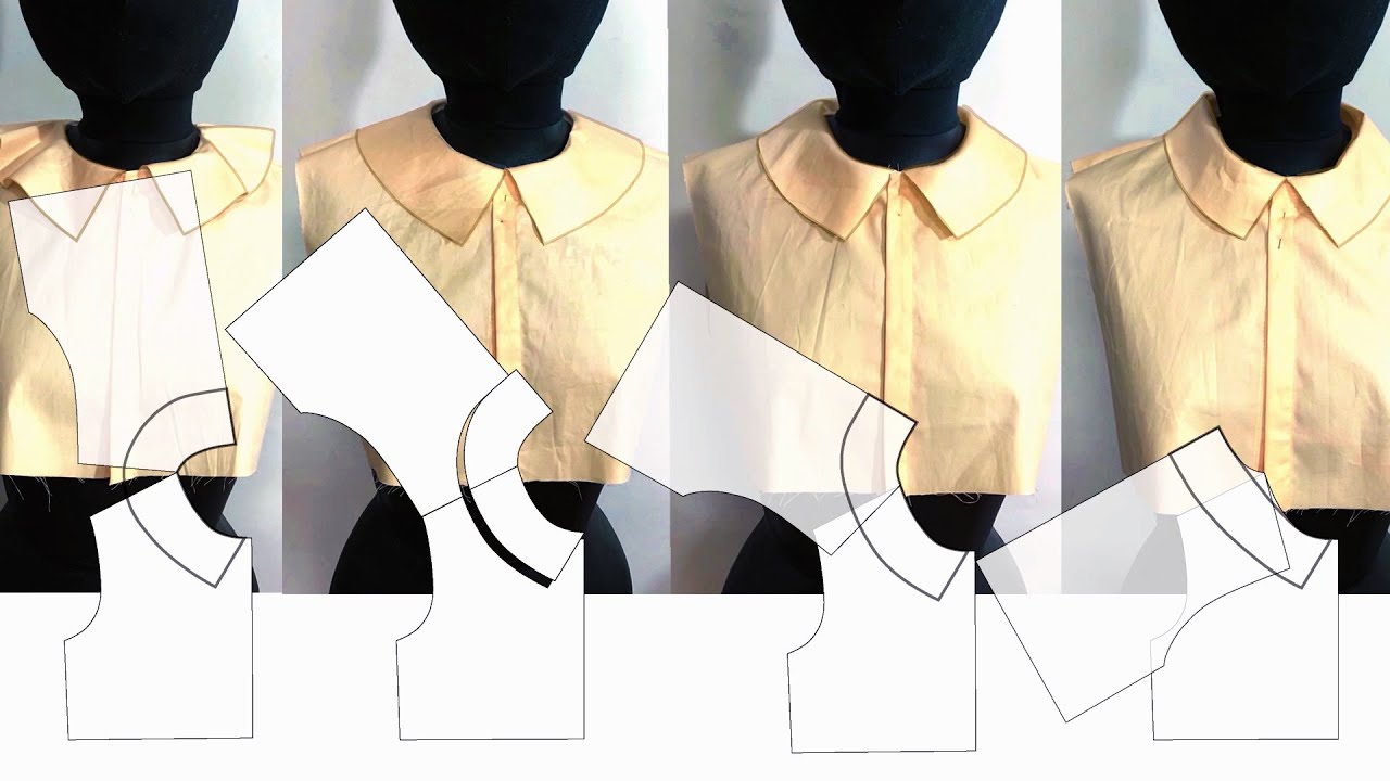 Everyone knows this collar pattern making theory for shirts blouses누구나 알고있는 셔츠칼라 패턴이론#collarpattern