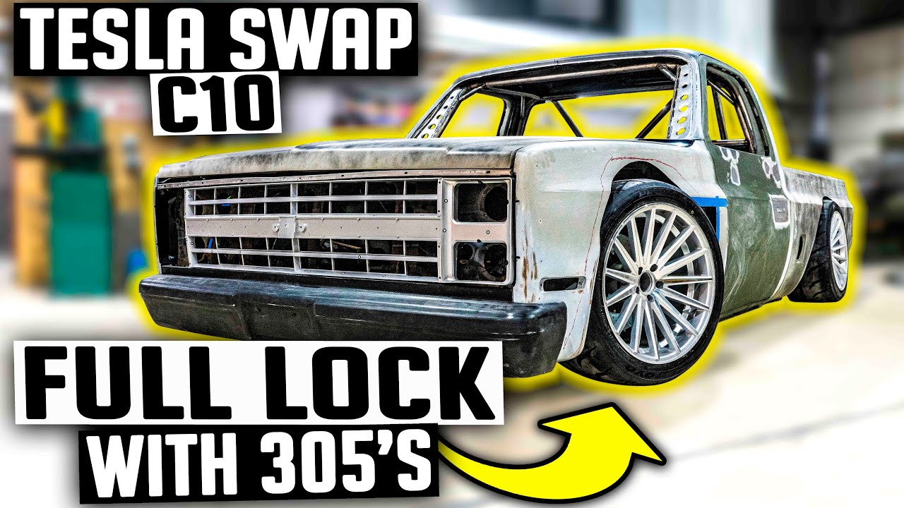 Полностью электрические тормоза и рулевое управление в Tesla Swapped Squarebody! — Electric C10, ...