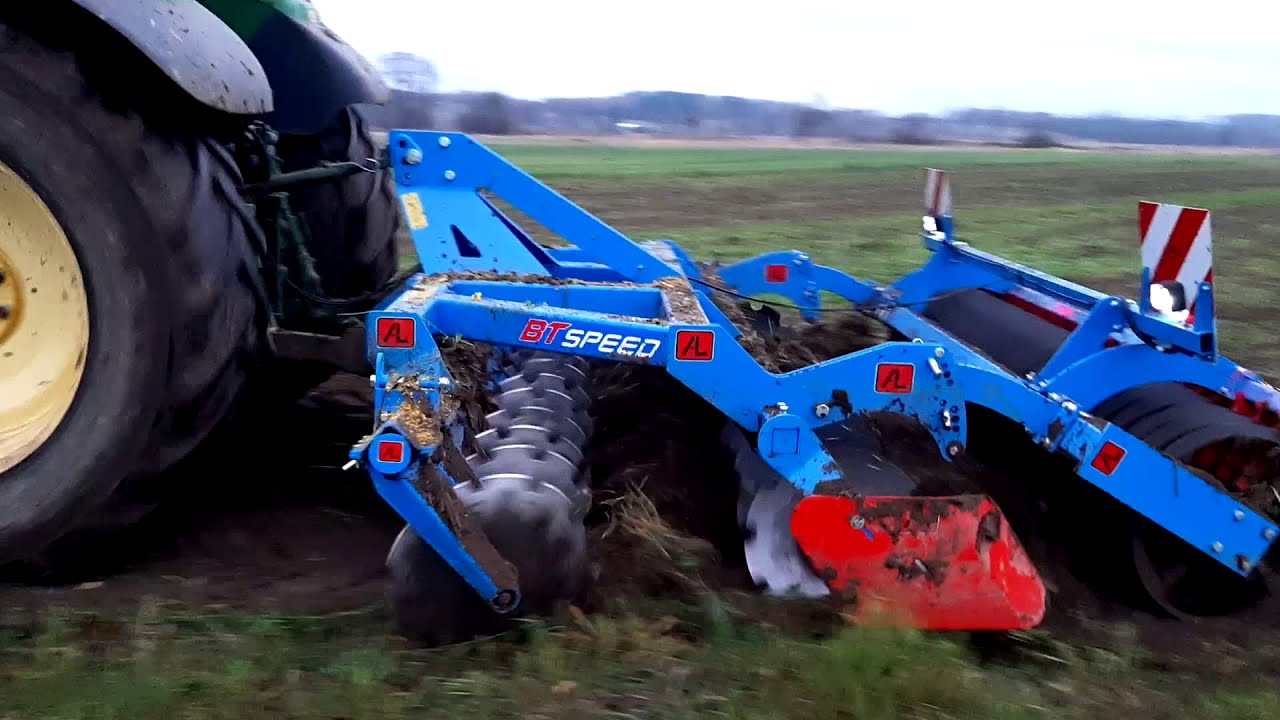 Agro-Lift BT-SPEED 3.0 & John Deere Jesienne testy 2020 Talerzowanie poplonów i obornika