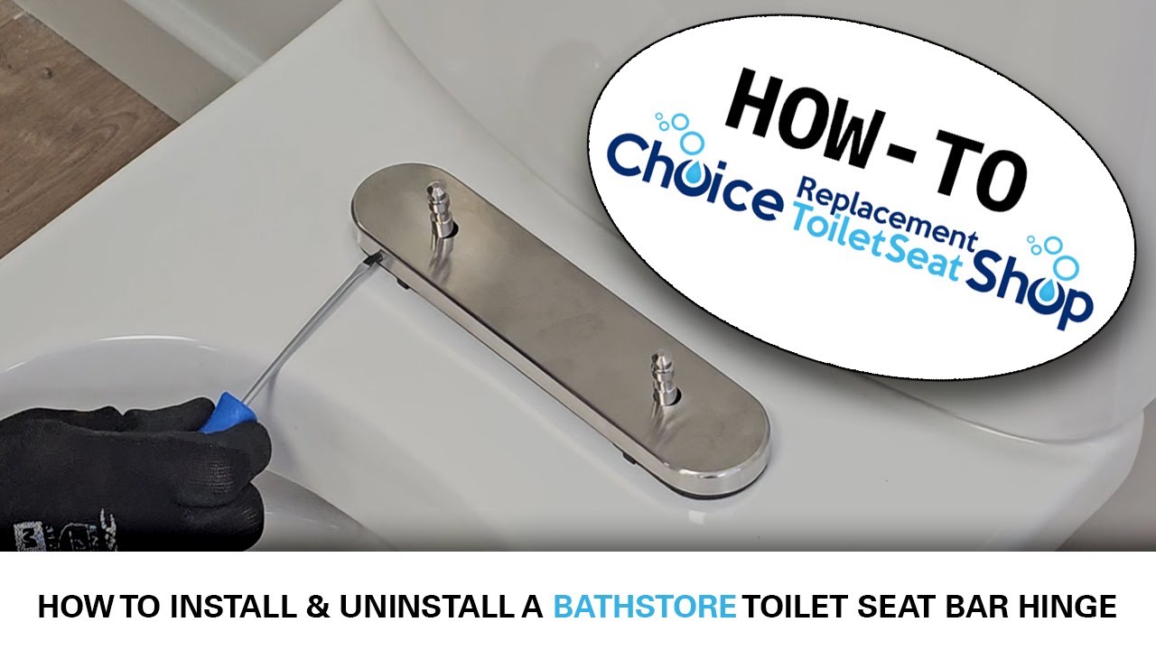 How to Install & Uninstall a Bathstore Toilet Seat Bar Hinge