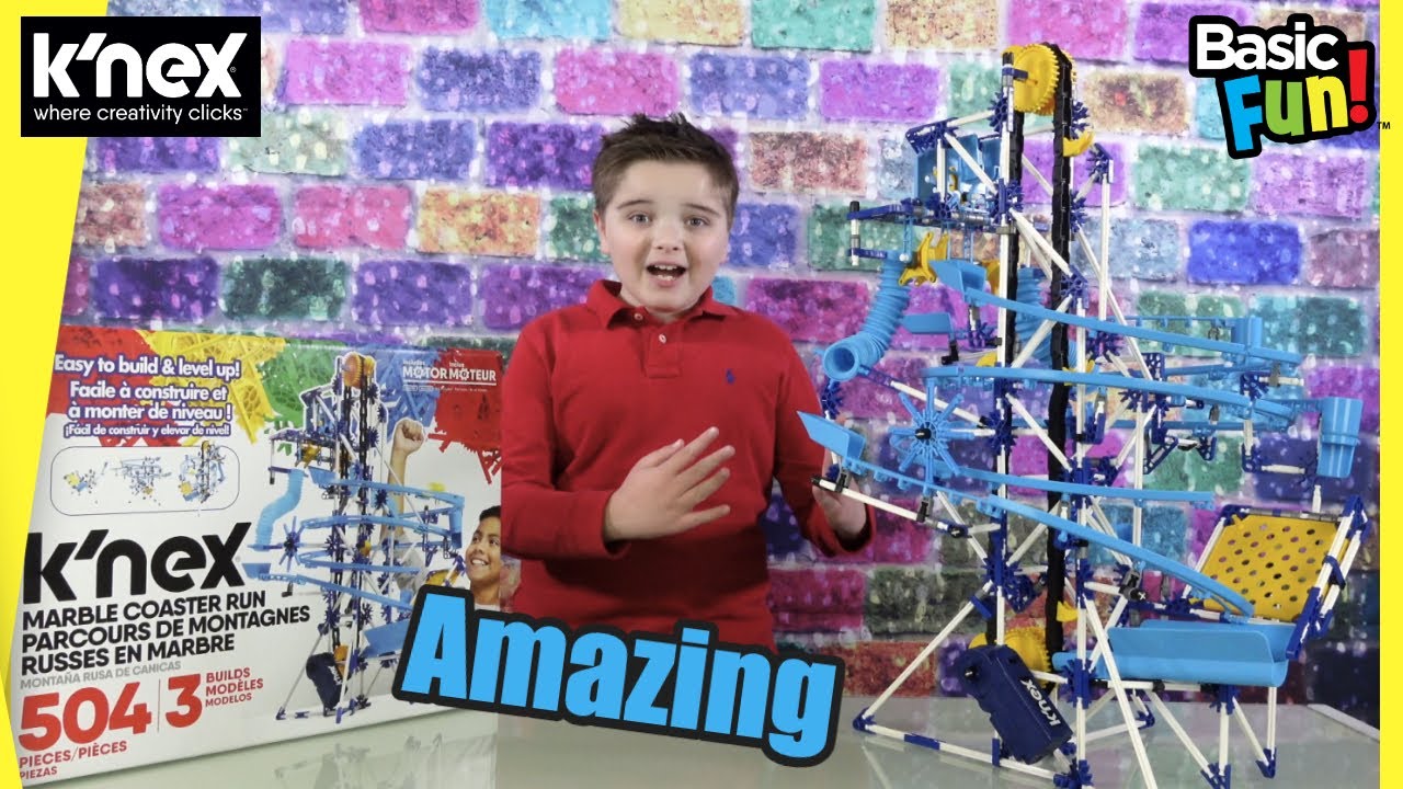 K'nex Marble Coaster Run - Watch the 3 Level Super Build