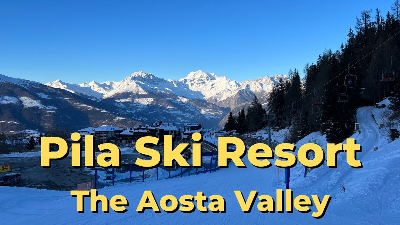 Snowboarding In Pila Aosta Valley Italy