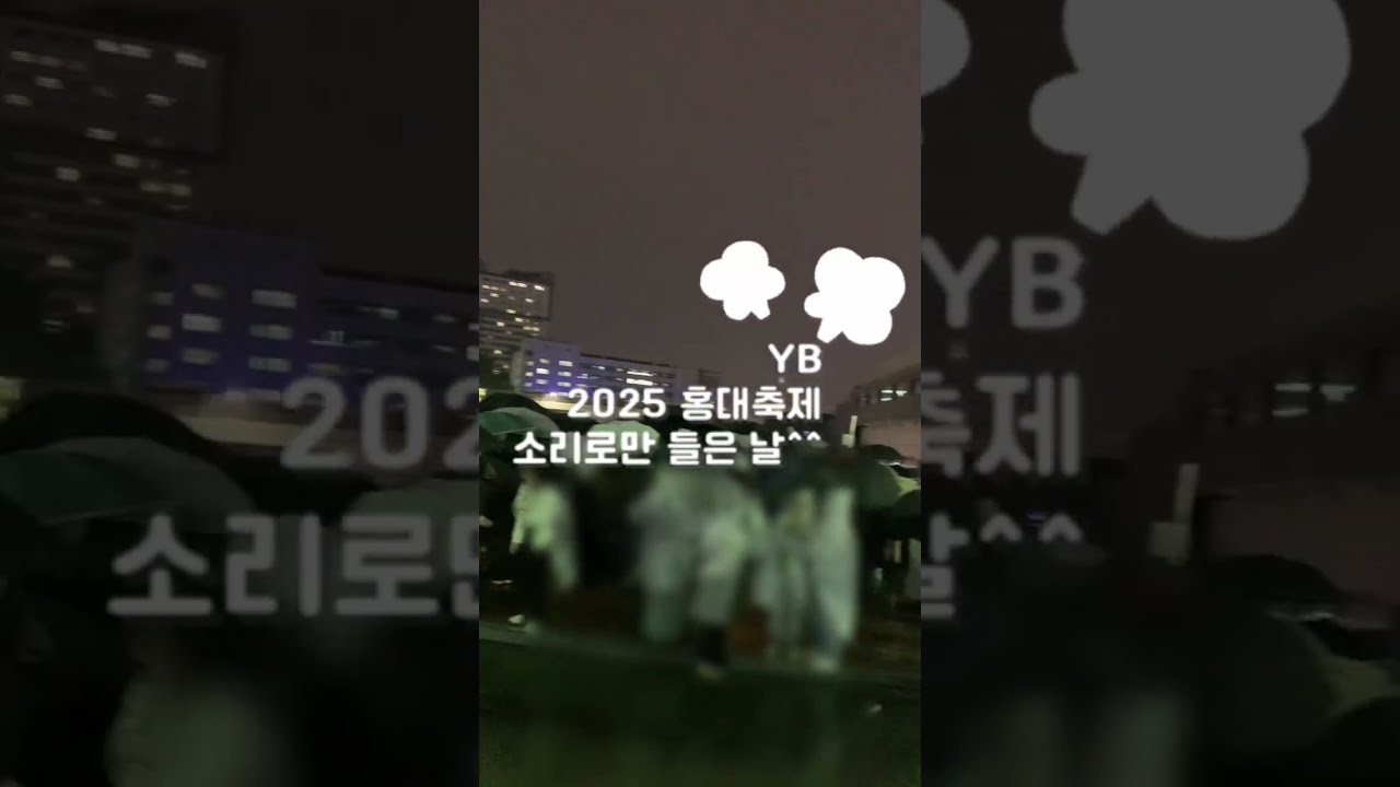 20250516 YB 홍대 축제ㅣ소리만 들은날ㅣ덕질일기ㅣfeat. 밝은별💙