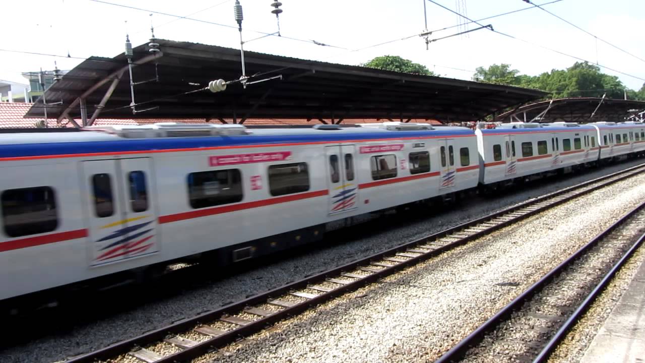 KTM Komuter 92 Class MyKomuter departing Rawang (Test Train/Off Service)