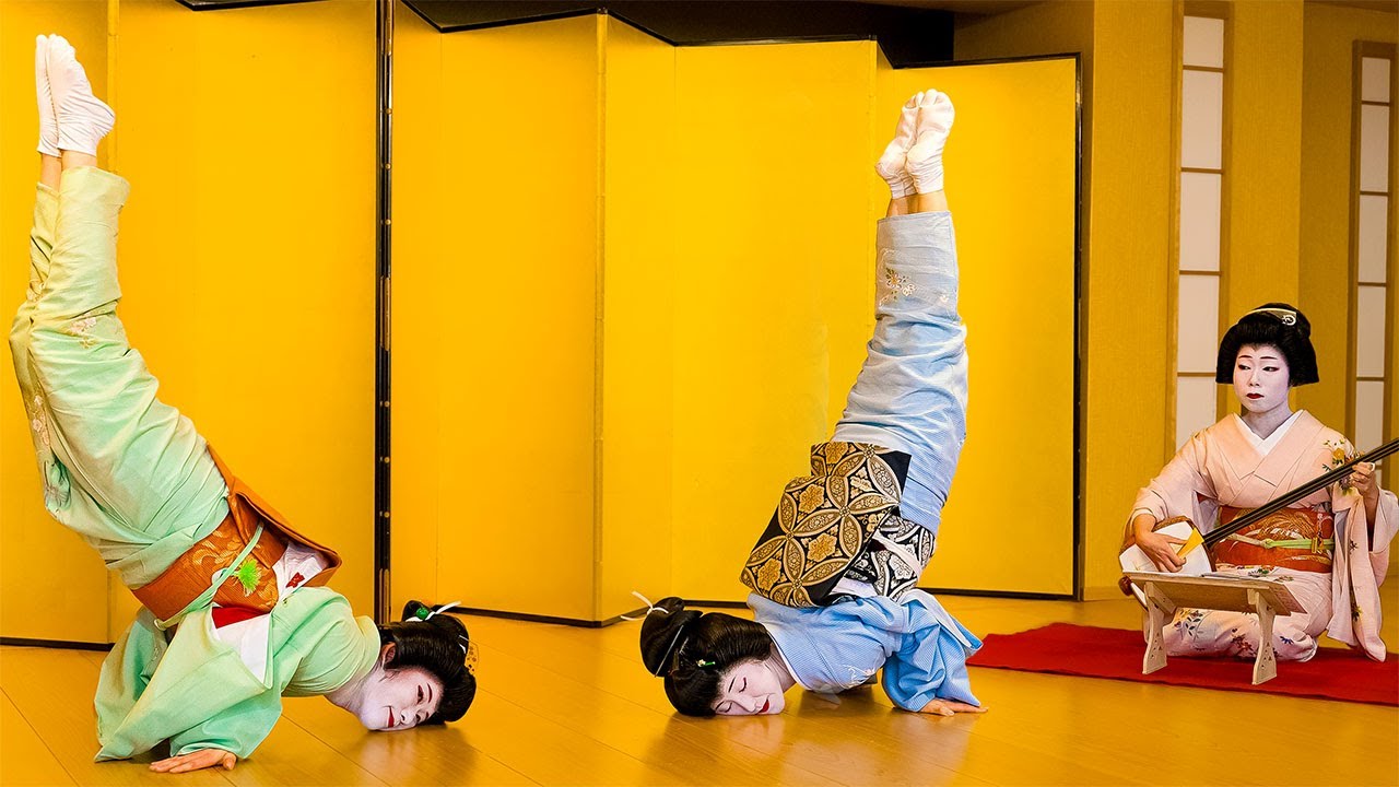 Опыт японских гейко в Нагое | Игры, танцы и песни гейко