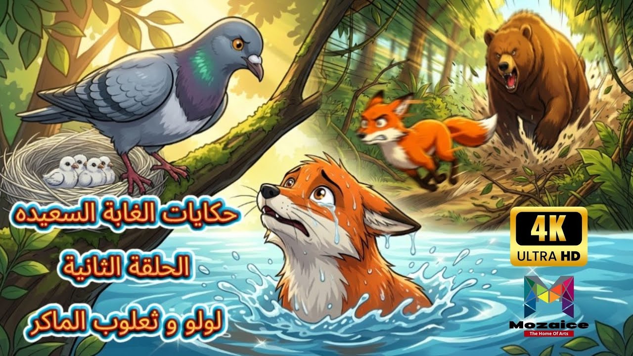 أفلام كرتون للأطفال | حكايات الغابة السعيدة | لولو و ثعلوب الماكر | الحلقة الثانيه  | موزاييك 2026