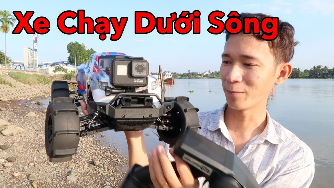 Thanh Niên Chơi Xe Điều Khiển Từ Xa Chạy Dưới Sông và Cái Kết - Lâm Vlog