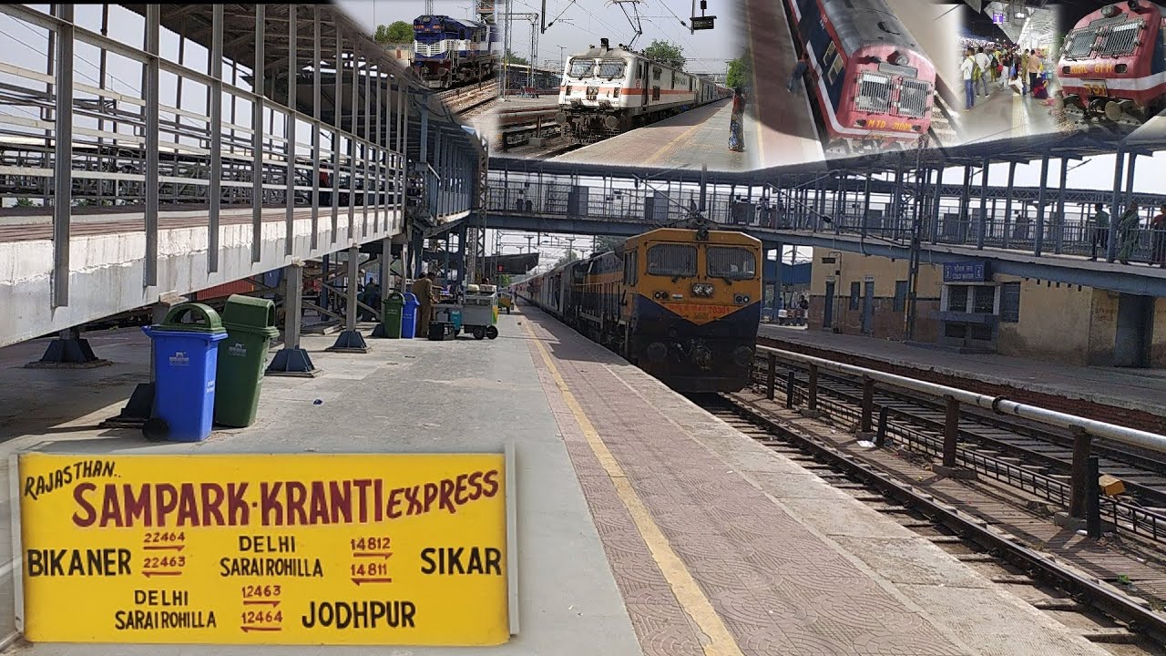 Delhi S.R - Sikar Intercity Express Train Journey || Rewari To Sikar Full Journey *itna jyada bheed*