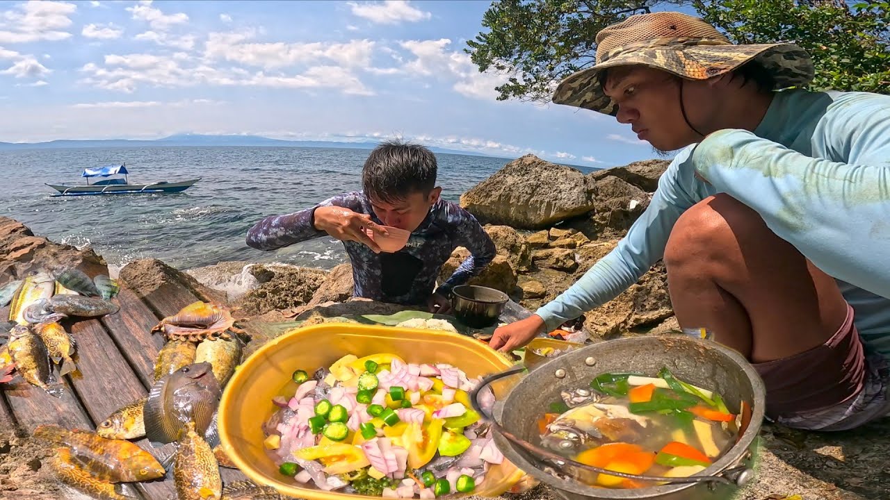 Net fishing catch and cook, sa tabing dagat