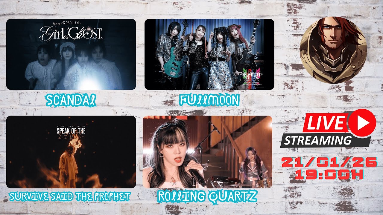Scandal - FullMoon - Survive Said The Prophet - Rolling Quartz  e Mais....