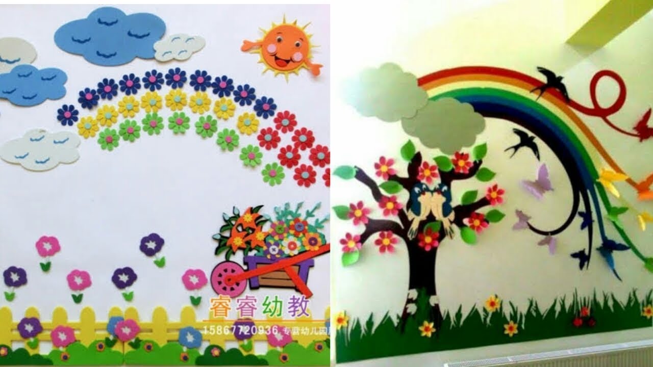 Wall decoration ideas for class room  || school decoration ideas || Beautiful decoration for school