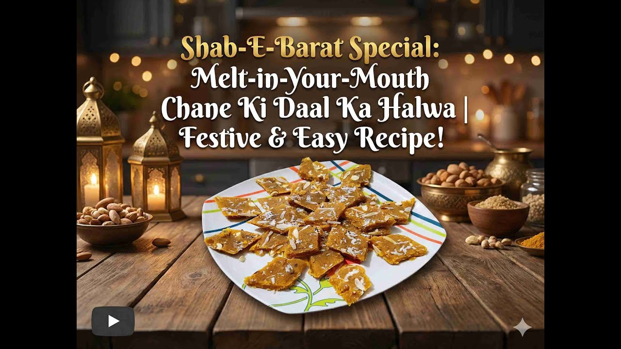 Shab-e-Barat Special: Melt-in-Your-Mouth Chane Ki Daal Ka Halwa | Festive & Easy Recipe!