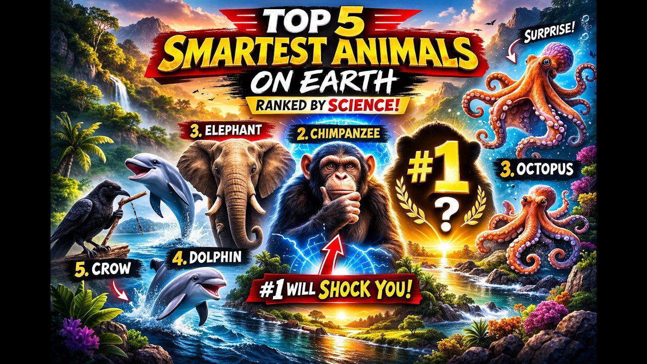 Top 5 Smartest Animals on Earth (You Won’t Expect #1 – Animal Intelligence Ranked)