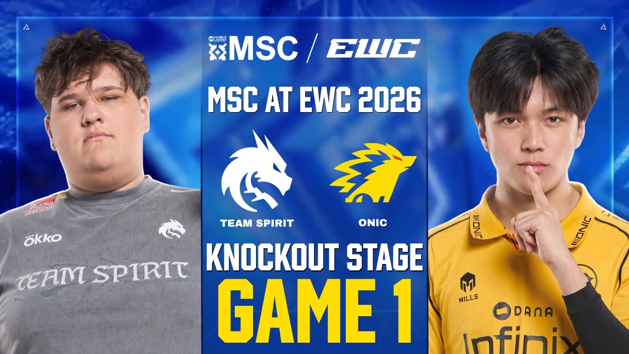 [GAME 1] TEAM SPIRIT vs ONIC ID MSC AT EWC 2026 KNOCKOUT STAGE | TS vs ONIC