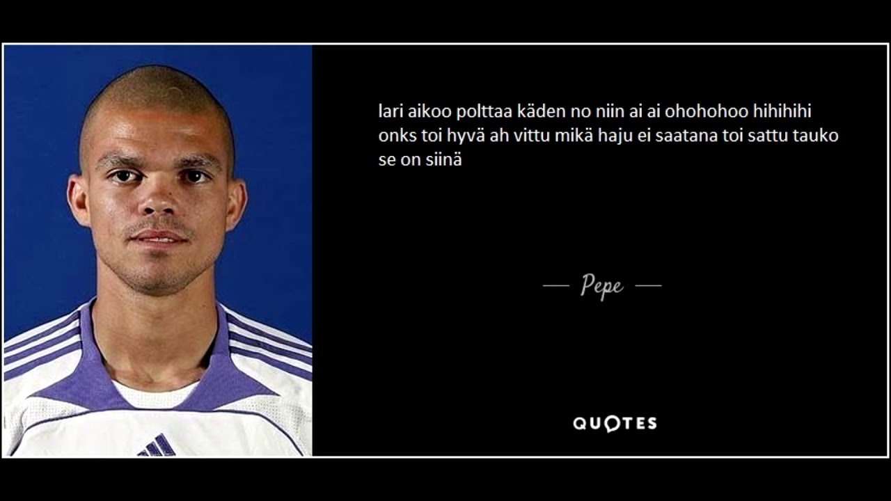 pepe interview ENDS CAREER