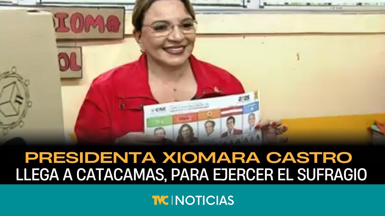 Presidenta Xiomara Castro llega a Catacamas, para ejercer el sufragio