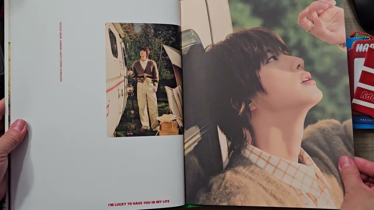 BTS Jin's HAPPY album unboxing