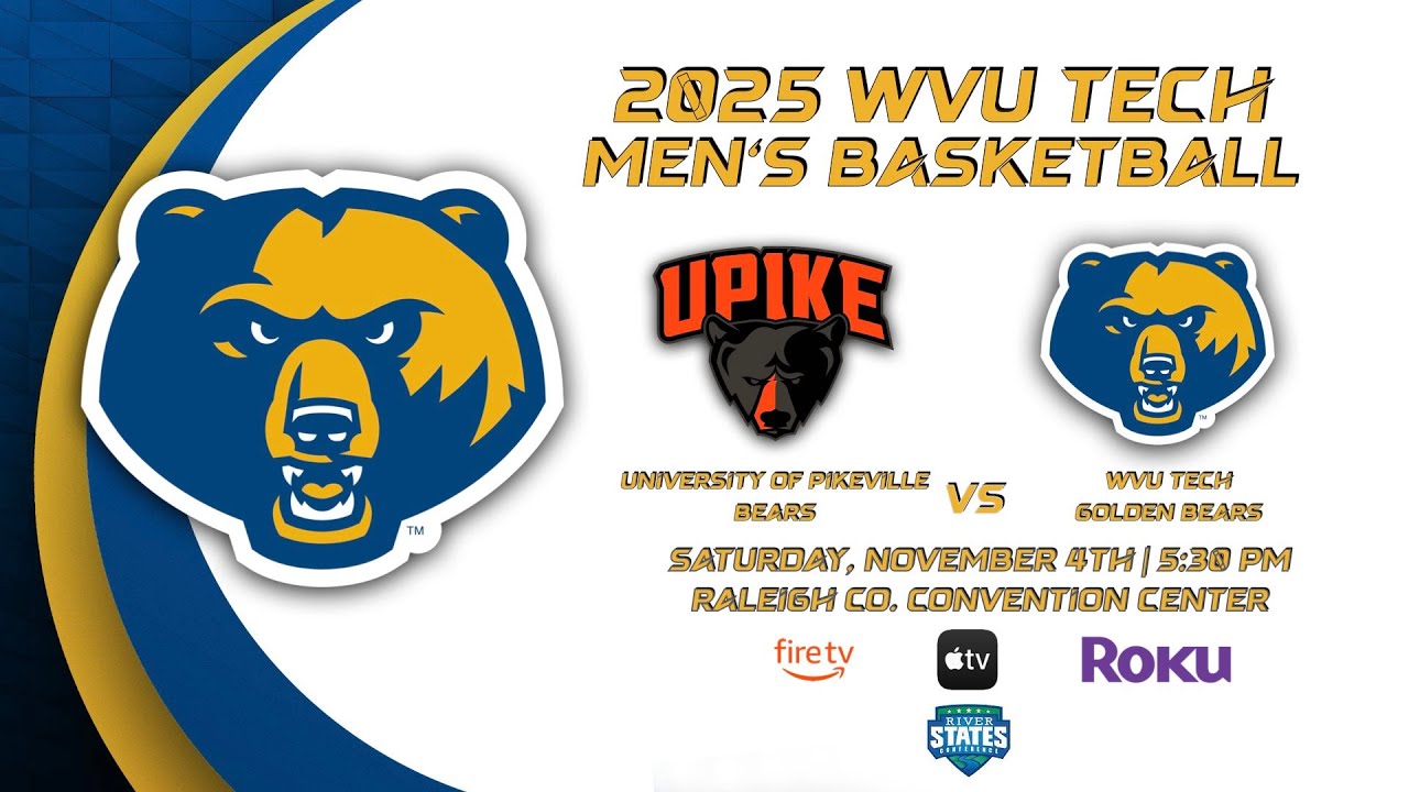 UNIVERSITY OF PIKEVILLE BEARS VS. WVU TECH GOLDEN BEARS | 2025 GOLDEN BEARS MEN'S BASKETBALL