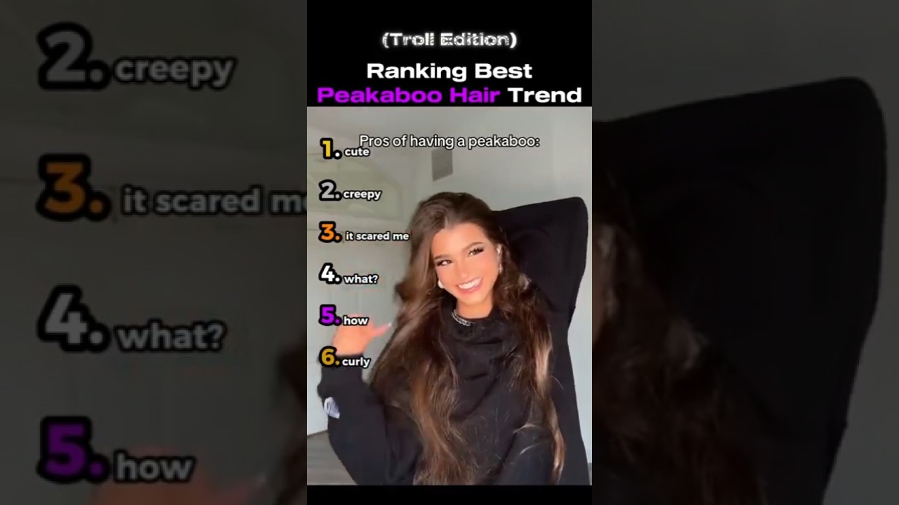 Рейтинг лучших трендов TikTok с прической Peakaboo 