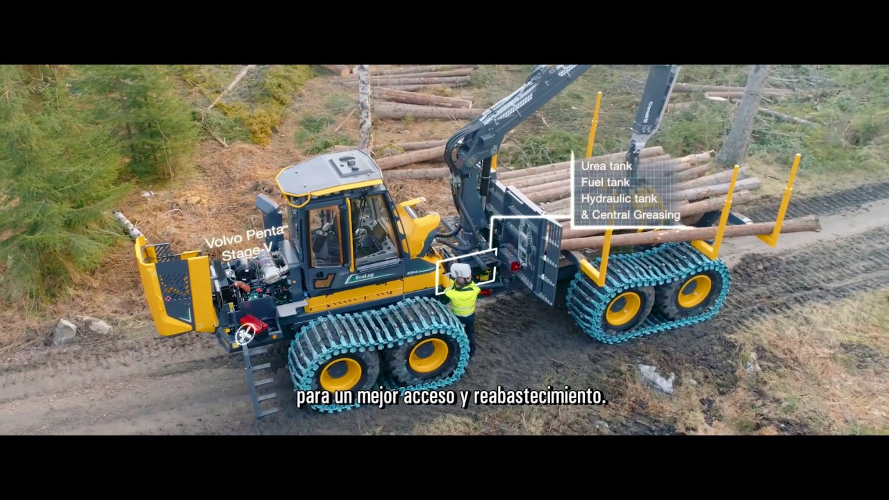 Nueva serie F de procesadoras y autocargadores Eco Log equipados con motores Volvo Penta Stage V.