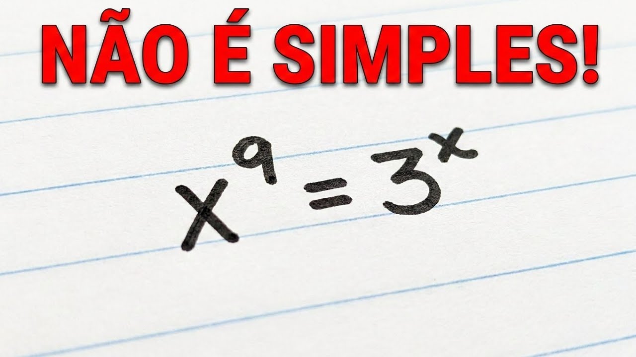 Essa Equação Exponencial não é Tão Simples! Tem que Usar Artifício