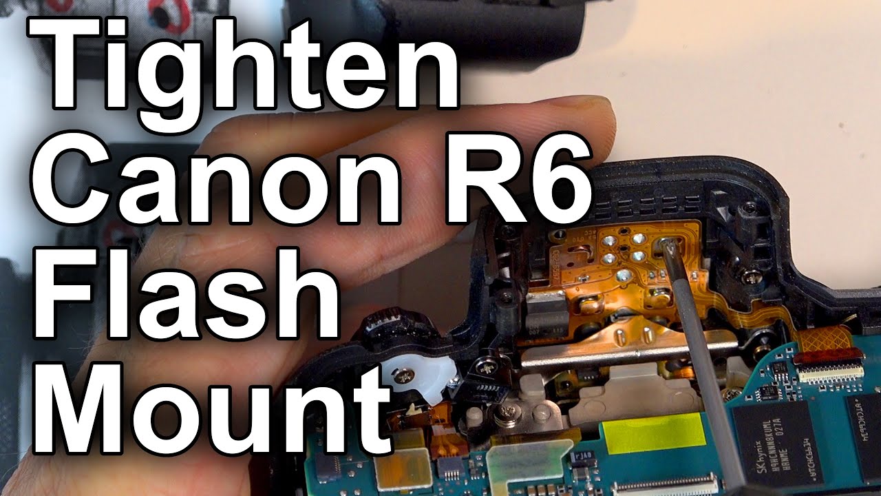 FIXED Canon R6 Flash Mount Loose | Opening & Hot Shoe Repair Video | Tightening Flash Not Working