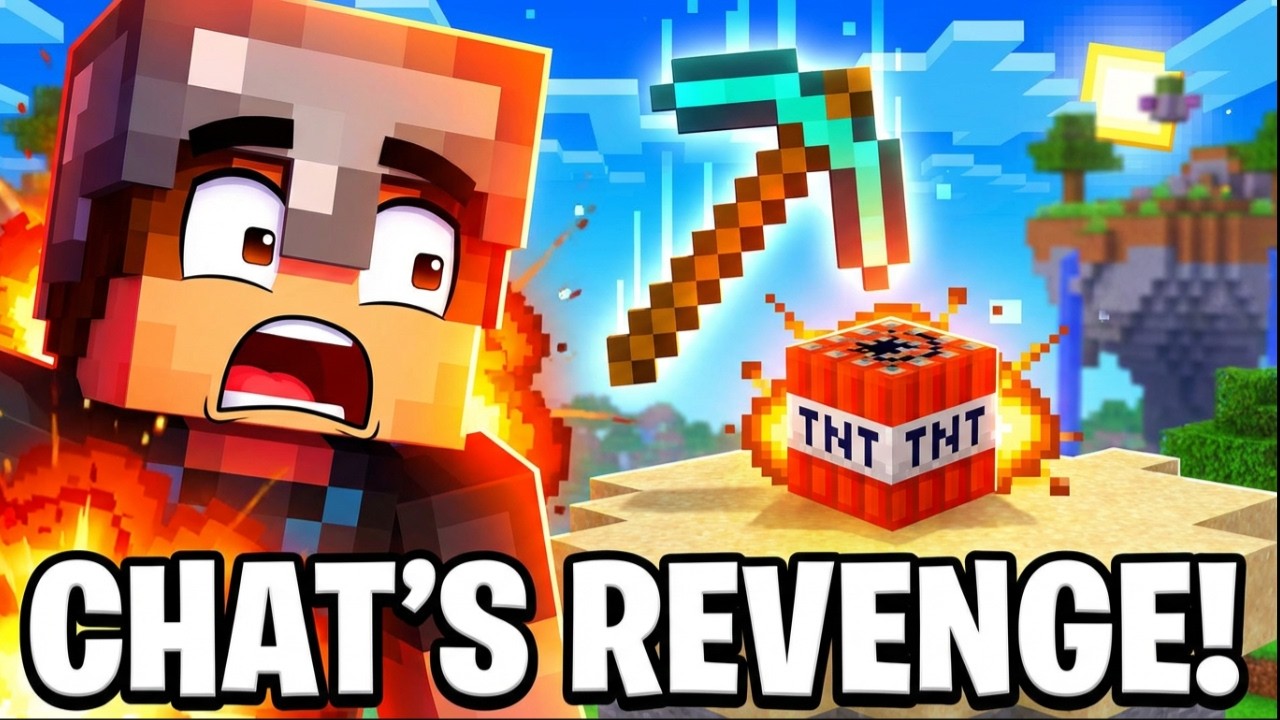 Falling Pickaxe Challenge | Chat Controlled TNT | FALLING TNT LIVE