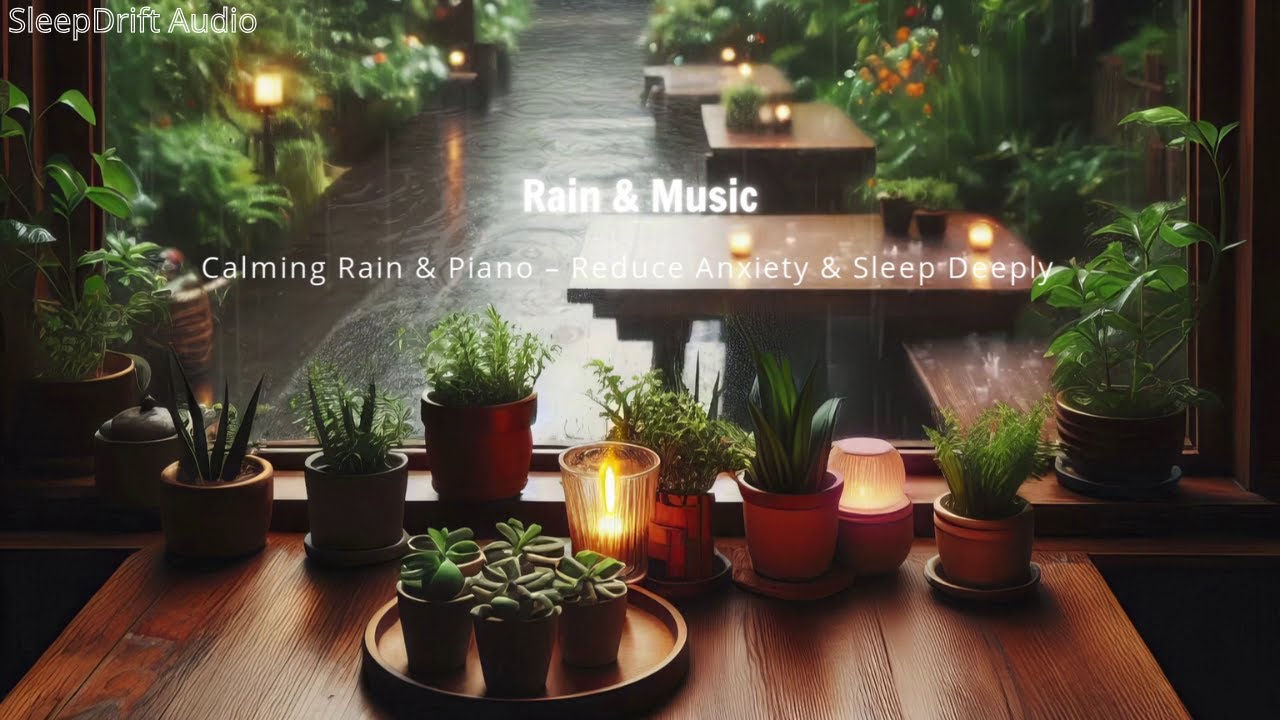 Rain and Piano to Calm Anxiety & Sleep Deeply Tonight