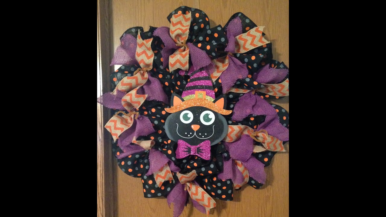 Diy Burlap Halloween Wreath