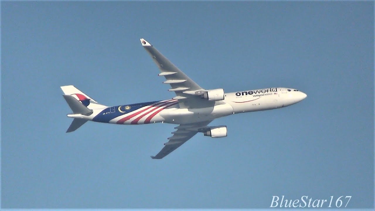 [Negaraku Oneworld] Malaysia Airlines Airbus A330-300 (9M-MTE) takeoff from KIX/RJBB Kansai) RWY 06R