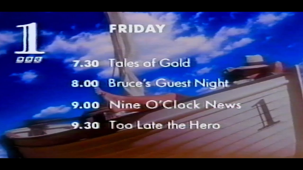 BBC-1 24.4.1992 Fridays line up trailer Featuring Bruce Forsyth