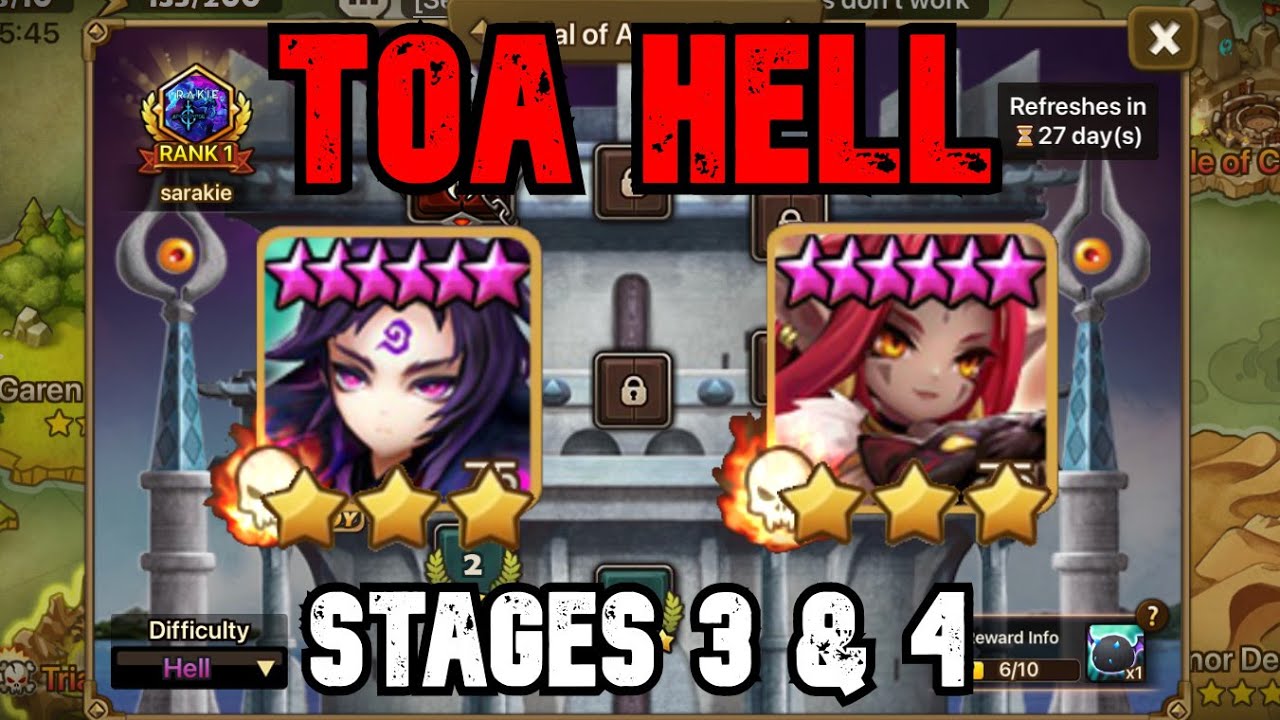 TOA HELL STAGES 3 (AUTO & MANUAL) & 4 -MOOKWOL & MASHA - SEPTEMBER 2021