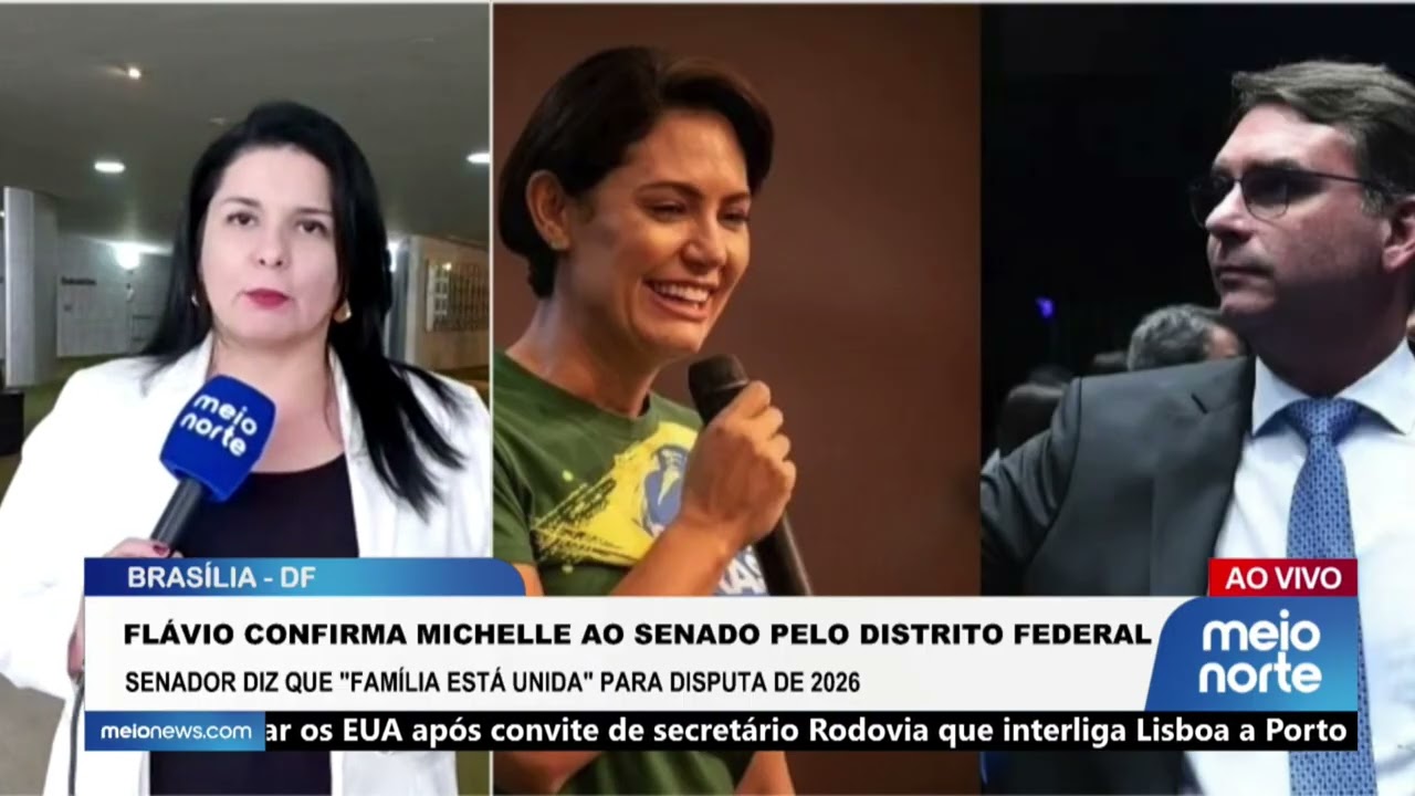 Flávio Bolsonaro diz que Michelle vai apoiar sua candidatura a senador em Brasília | Agora Brasil