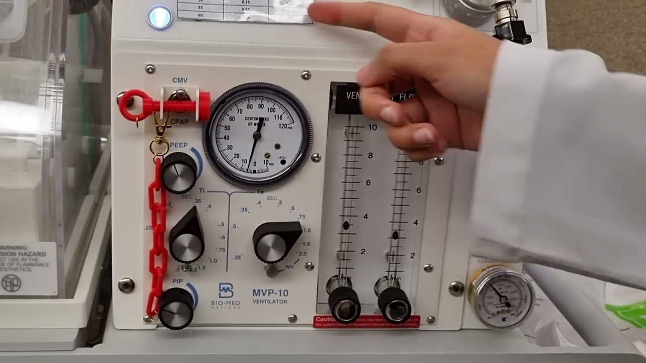 How to operate portal ventilator for baby transfer 