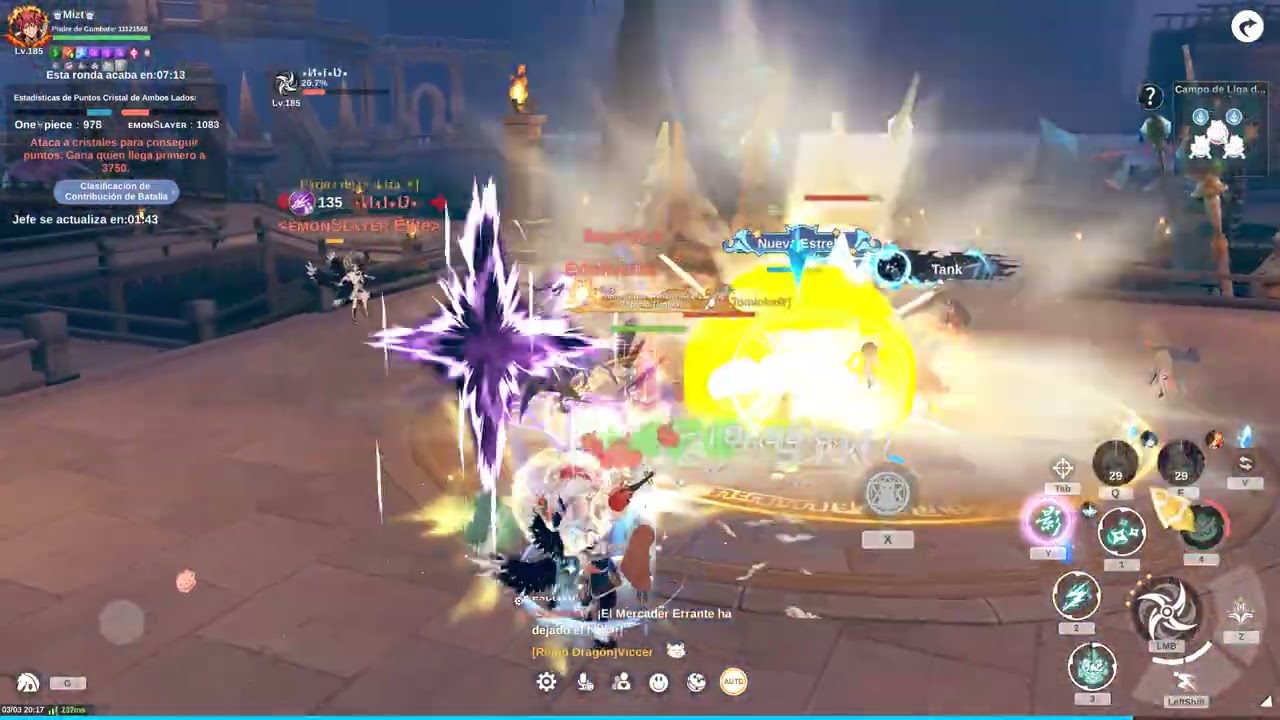 LIGA DE GREMIOS ONE PIECE VS DEMOSLAYERS
