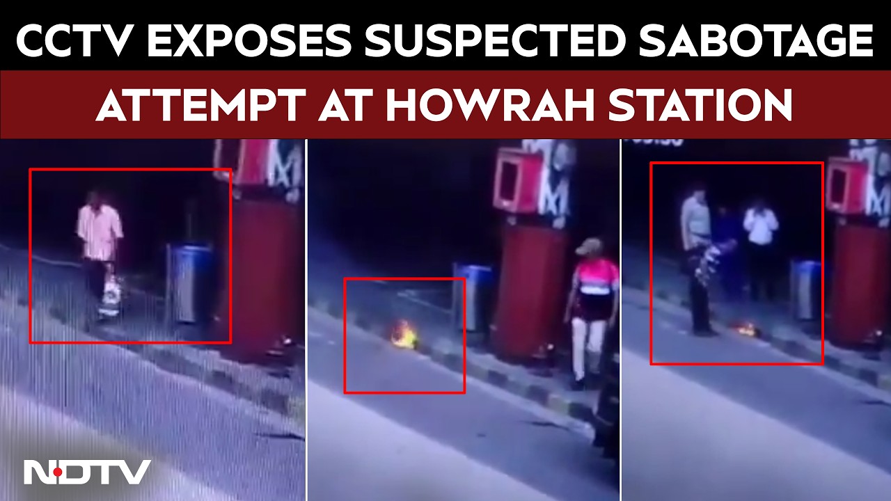 West Bengal News | CCTV Exposes Suspected Sabotage Attempt At Howrah Station