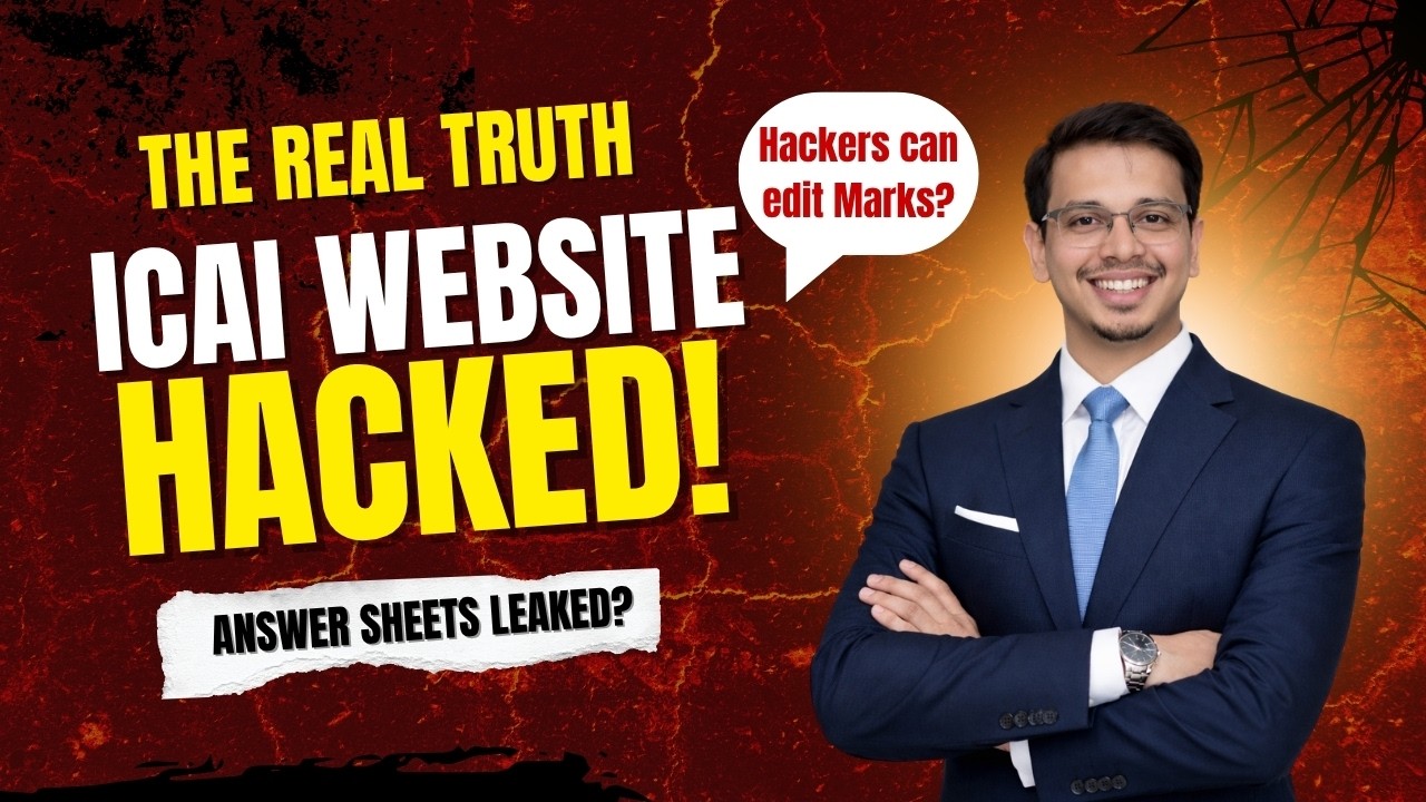 🚨 ICAI Website Hacked? Can Hackers Change Your Marks? | Truth for CA Students