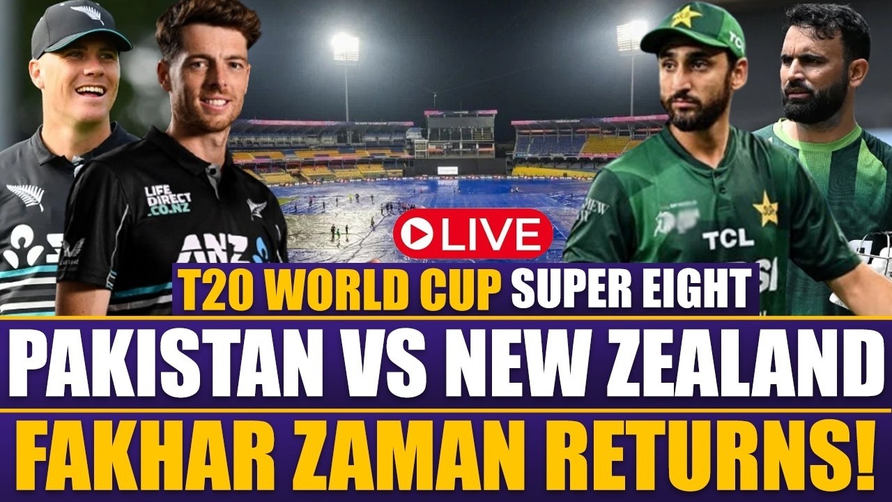 LIVE | PAK vs NZ Super 8 | Rain Delay in Colombo | Fakhar Zaman Returns | Sports Roundup