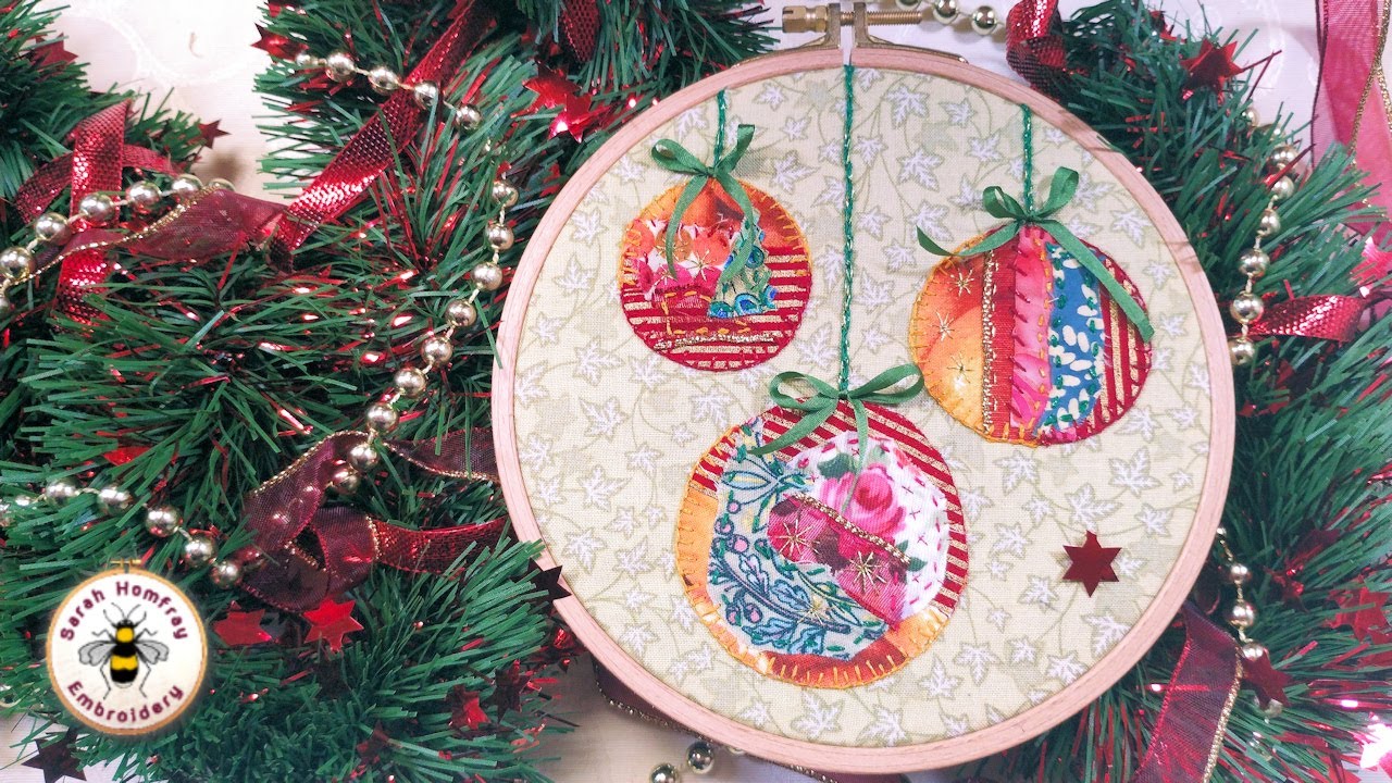 Christmas Easy Slow Stitched Bauble tutorial.