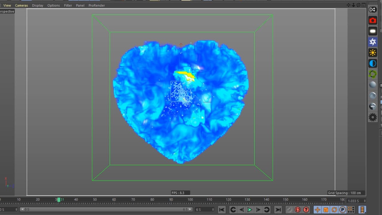 Heart Simulation | X-Particles | Turbulence FD
